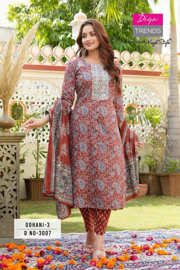 Diya Odhani Vol-3 – Kurti Pant With Dupatta